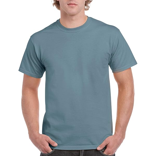 Camisetas Básicas Hombre Lote 5 Camisetas Gildan Heavy Cotton - Algodón Pesado, Varios Colores, Corte Clásico (G5000) Camisetas Básicas Gildan