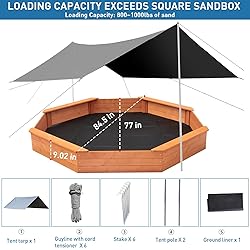 Luyitton Large Octagon Sandbox 84.5"x 77"x