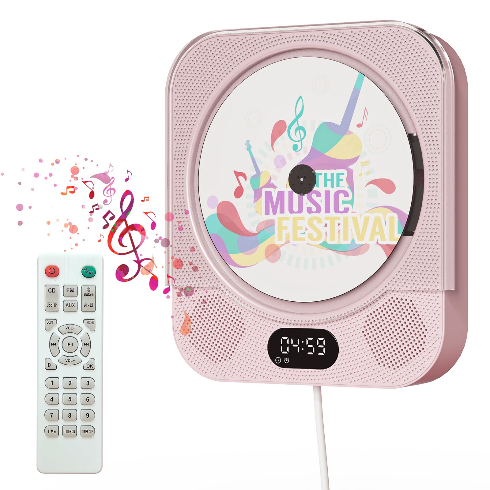 QUALORI CD Player Portable with Bluetooth Desktop Music Player Dual 並行輸入 Mp3 Player With Bluetooth QUALORI CD Player Portable With