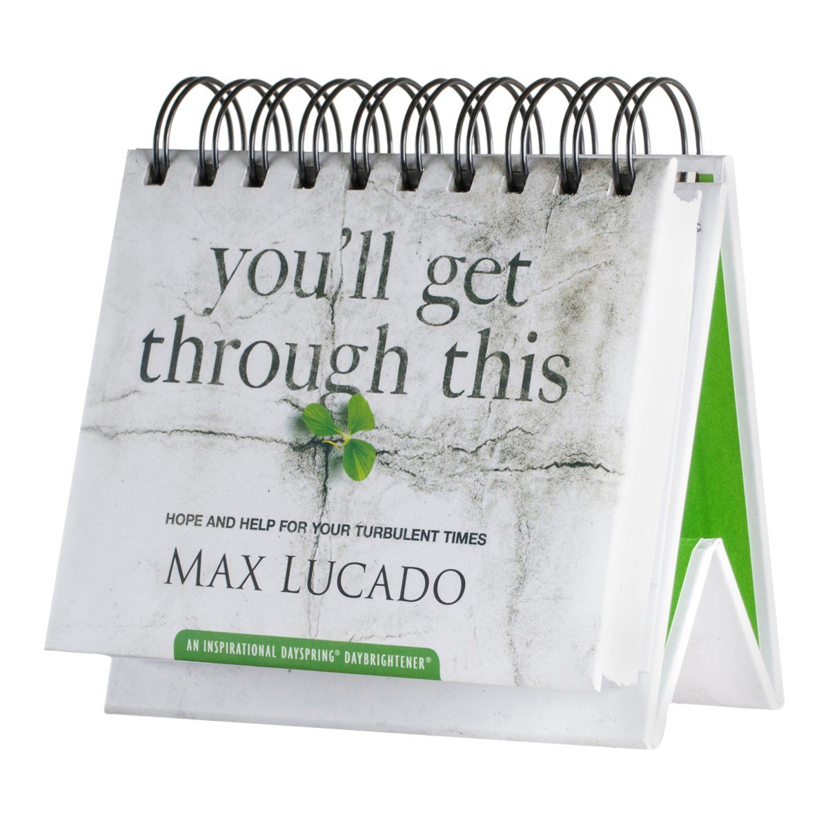 DaySpring Max Lucado - You'll Get Through This: Hope and Help for Your Turbulent Times - an Inspirational Day Brightener - Perpetual Calendar