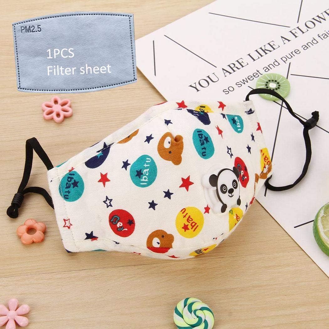 Activated Carbon F ilters Dustproof Anti Pollution Washable Cotton M.a.s.k For Kids