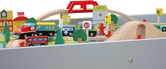 pidoko kids train table