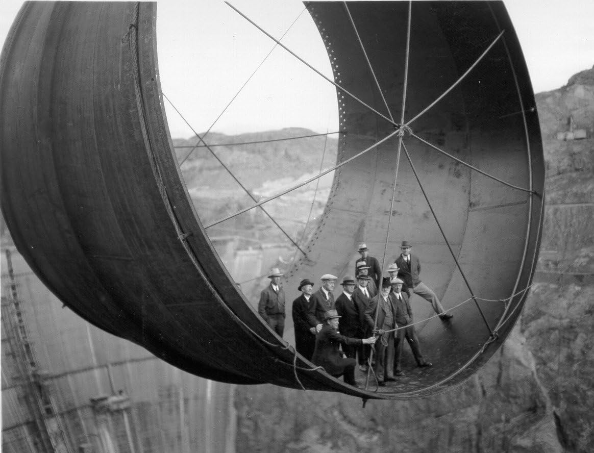 Historical Vintage Old Photos 8 x 10 onstruction-hoover-dam