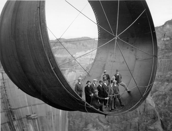 Historical Vintage Old Photos 8 x 10 onstruction-hoover-dam