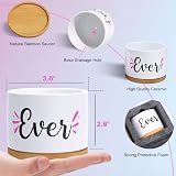 TuDou Best Auntie Ever Ceramic Succulent Pots Gift Set view 2