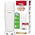 Playtex Baby Diaper Genie Elite Diaper Pail System with Front Tilt Pail for Easy Diaper Disposal, White