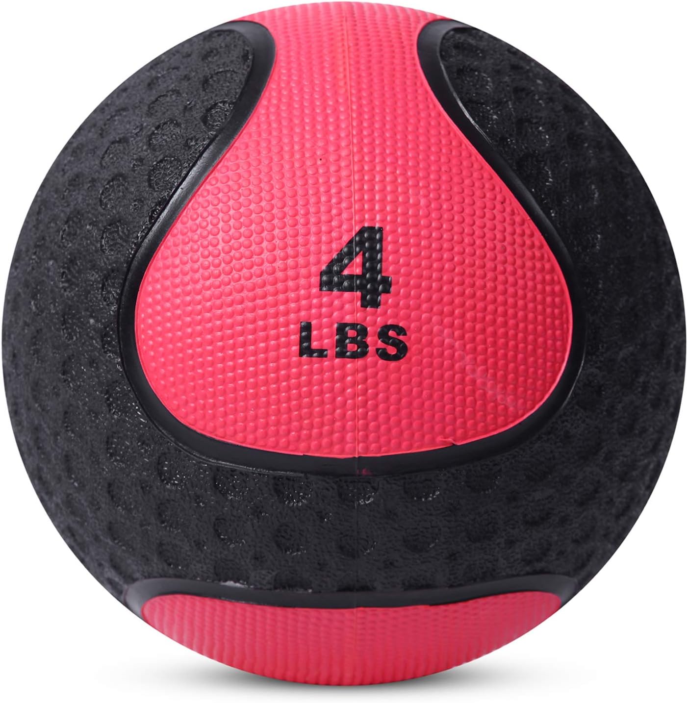 Medicine Exercise Ball with Dual Texture for Superior Grip by Day 1 Fitness - 4 Pounds - Fitness Balls for Plyometrics, Workouts - Improves Balance, Flexibility, Coordination : Sports & Outdoors