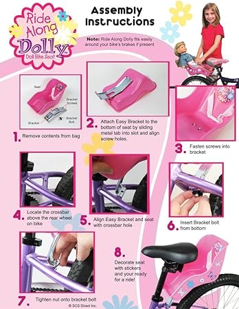 american girl doll bike seat