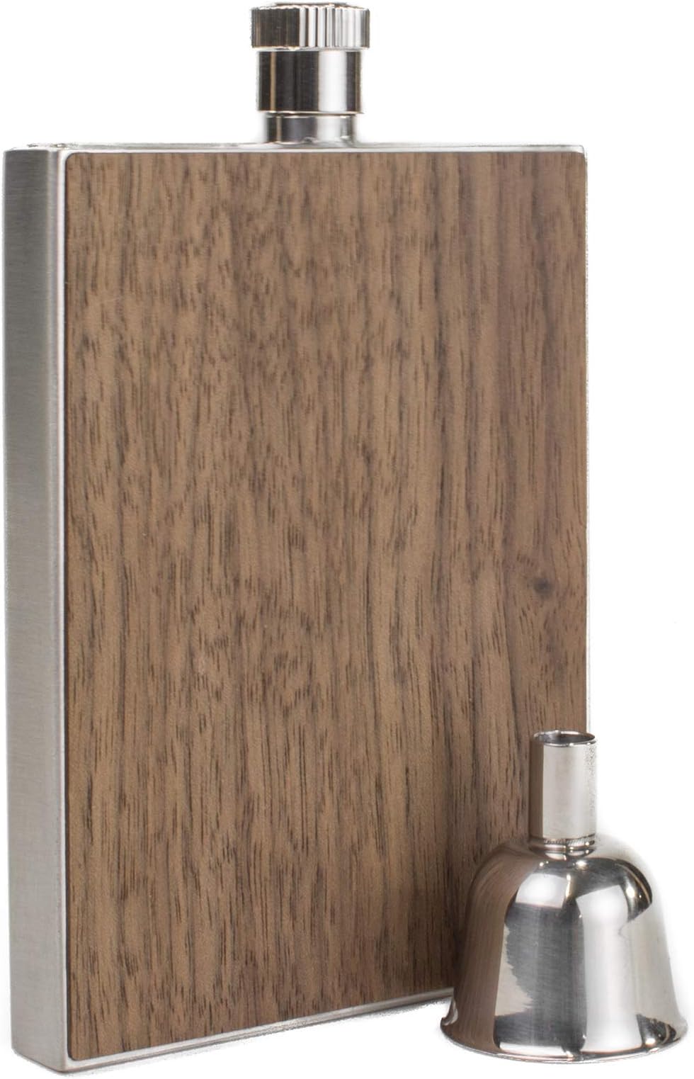 WOODCHUCK USA Wooden 3 oz Flask in Walnut - 100% Premium Wood