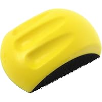 OSGP 5 Inch Mouse Hand Sanding Pad - Hook & Loop Sanding Block For Woodworking, Auto Body, Furniture