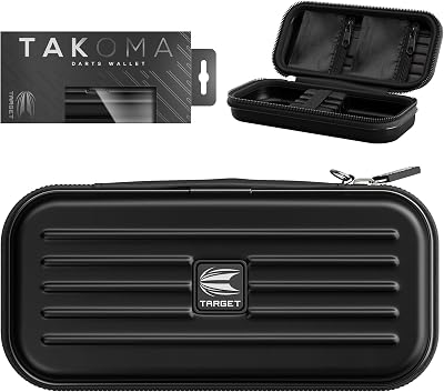 Target Darts Takoma Dart Wallet Regular Size Black with 3 Darts Case