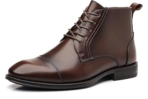 Holy dove Chelsea Boots Men – Genuine Leather,Chelsea Boots for Men with Side Zipper, Casual Slip-On Ankle Boots, Chukka & Oxford Style Dress Boots