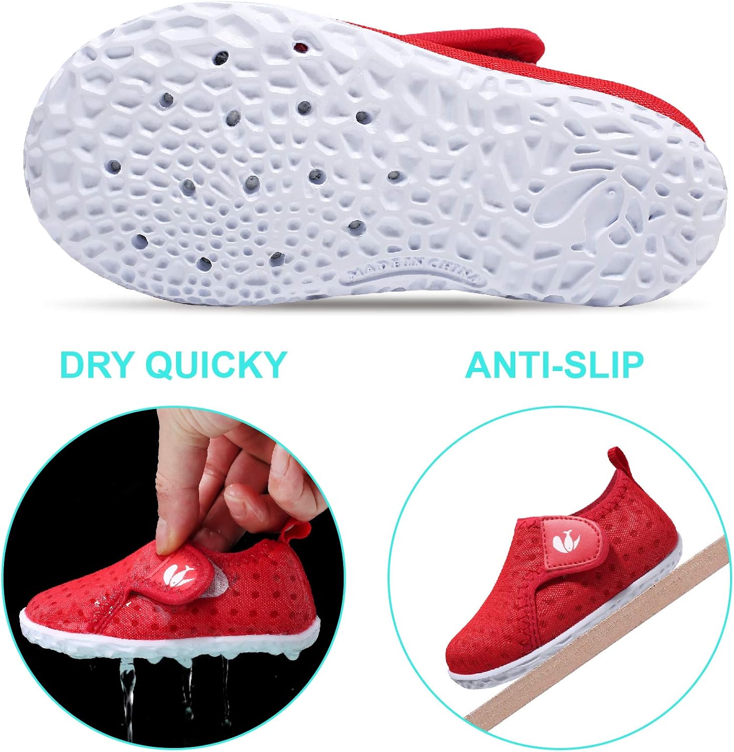  | FEETCITY Baby Boys Girls Water Sport Shoes Barefoot Kids Aqua Socks Quick-Dry Beach Swim Pool Shoes | Athletic & Outdoor