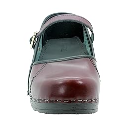Bjork Women's Marcella Mary-Jane Leather Clogs