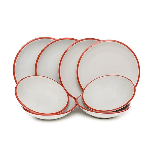 title=Servizio piatti in ceramica, 8 pezzi