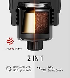 STARESSO Classic Portable Espresso Maker, 2 IN 1