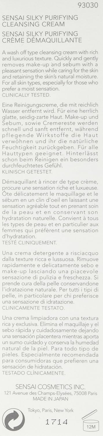 cleansing cream sensai