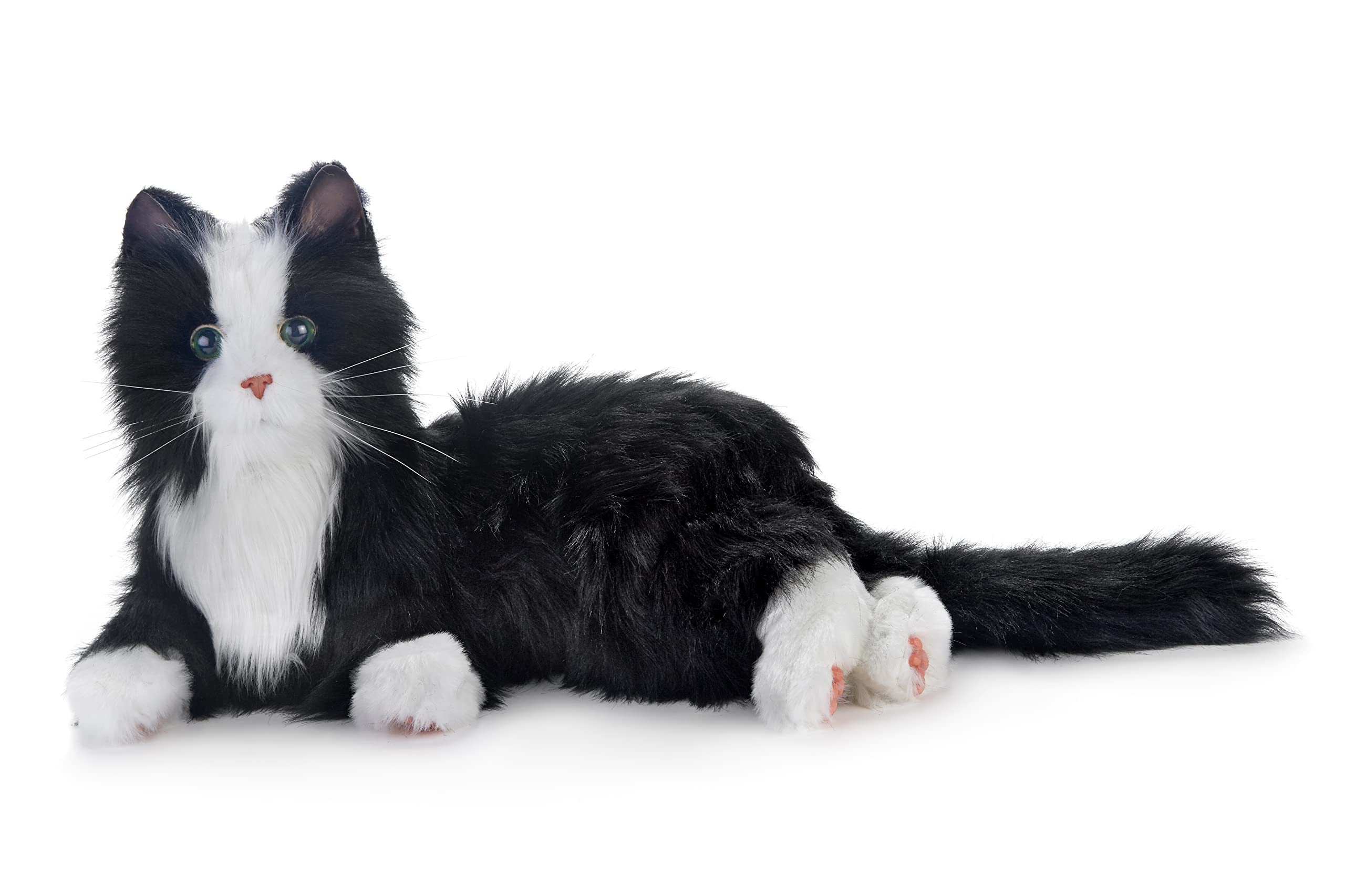 Photo 1 of JOY FOR ALL Companion Pet for Seniors - Lifelike Animatronic Cat - Realistic Soft-Touch Fur & Purring - Therapy Stuffed Animal - Toy for Alzheimer's & Dementia - Tuxedo