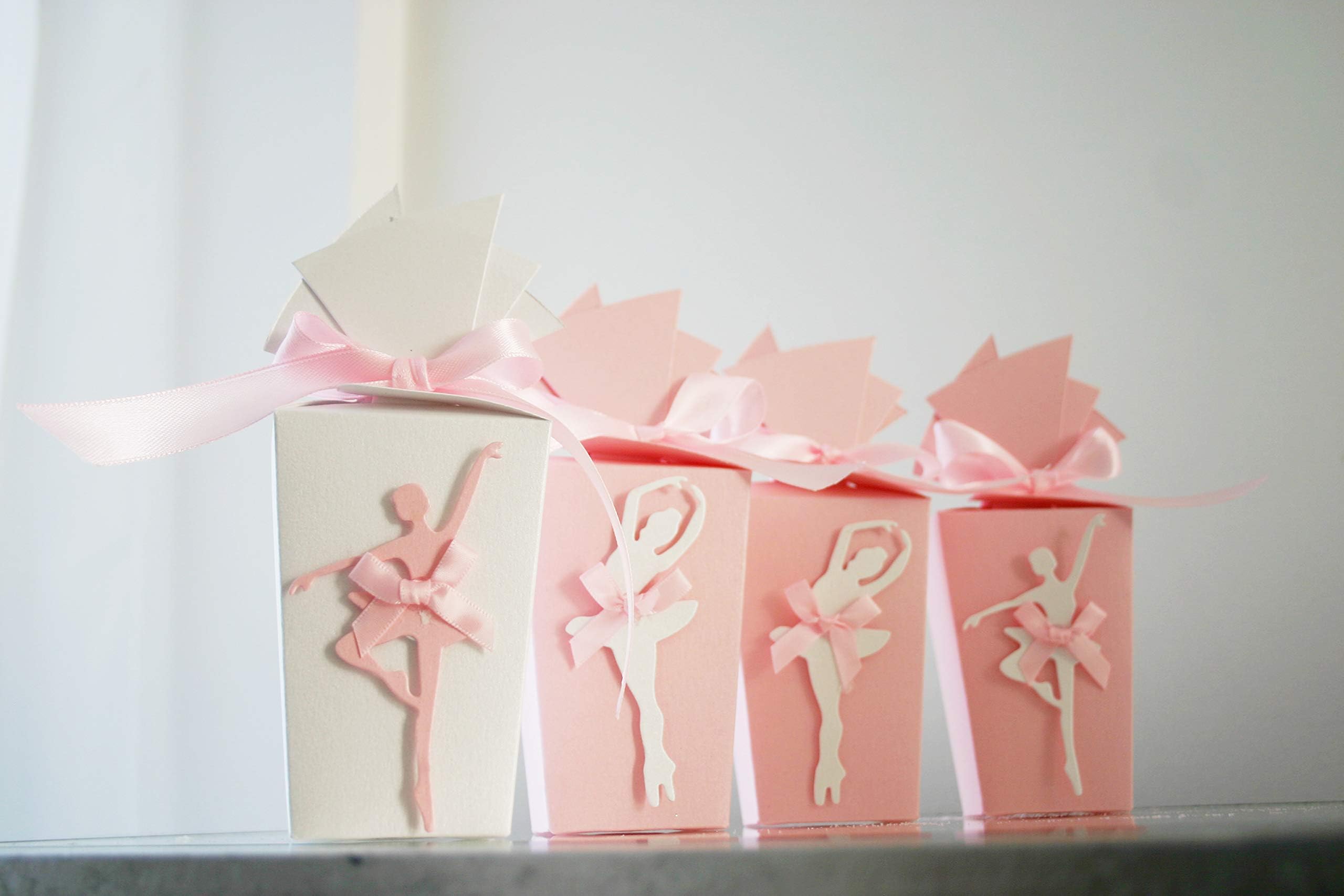 Wow Party Packages 5 Ballerina Favour Boxes (Pink)