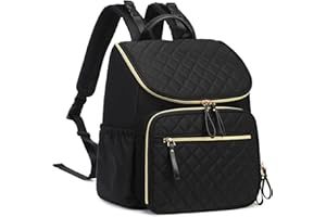 LORADI Diaper Bag Backpack with Storller Clips, Water-Resistant Travel Backpack with Anti-Theft Pocket