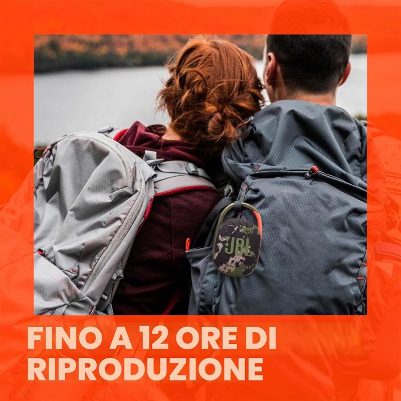 Clip 5, Speaker Bluetooth Portatile, Nero