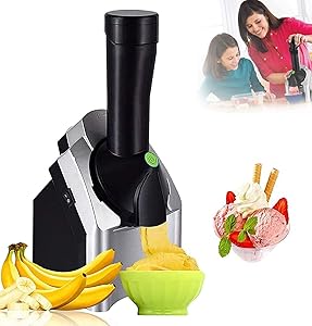New upgraded home ice cream machine, portable fruit ice cream machine, can make delicious fruit ice cream and frozen yogurt machine
