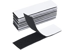 GLUEST Hook and Loop Tape 10pack1in x 4in, Interlocking Tape Fastener Self Adhesive, Hook Loop Tape Square, Double Sided Tape Heavy Duty Mounting Tape, Carpet Tape