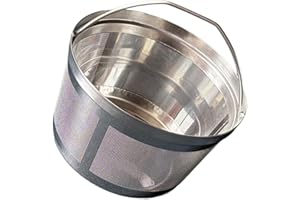 304 Stainless Steel Coffee Filter Basket Fine Meshes Design Sturdy Generic Fit for Machines Generic Fit for Machines