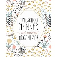 Mega Homeschool Planner and Organizer Soft Flora: Fully Customizable Planner, Organizer, and Record Keeper for Homeschool Fam