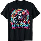 Dia De Los Muertos La Catrina Day of The Dead Sugar Skull T-Shirt