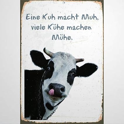 Amazon.com: DONL9BAUER Metal Tin Sign Wanddekoration Blechschild - Witzige Sprüche Wall Decor ...
