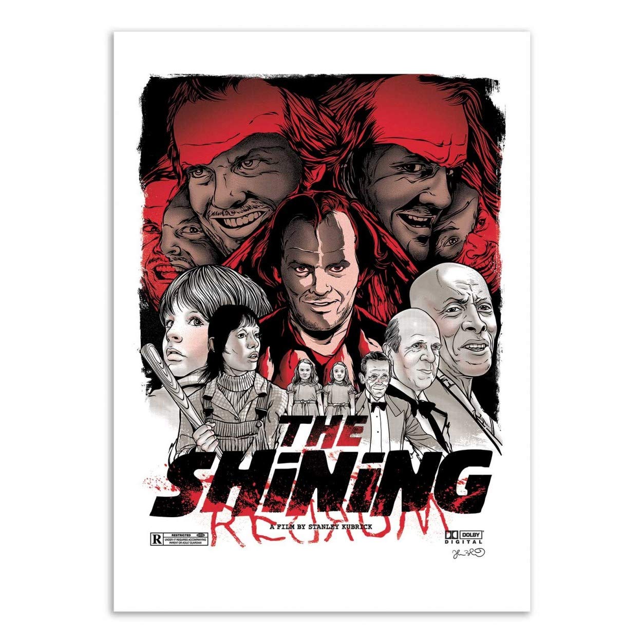 Wall Editions Art-Poster - The Shining - Joshua Budich