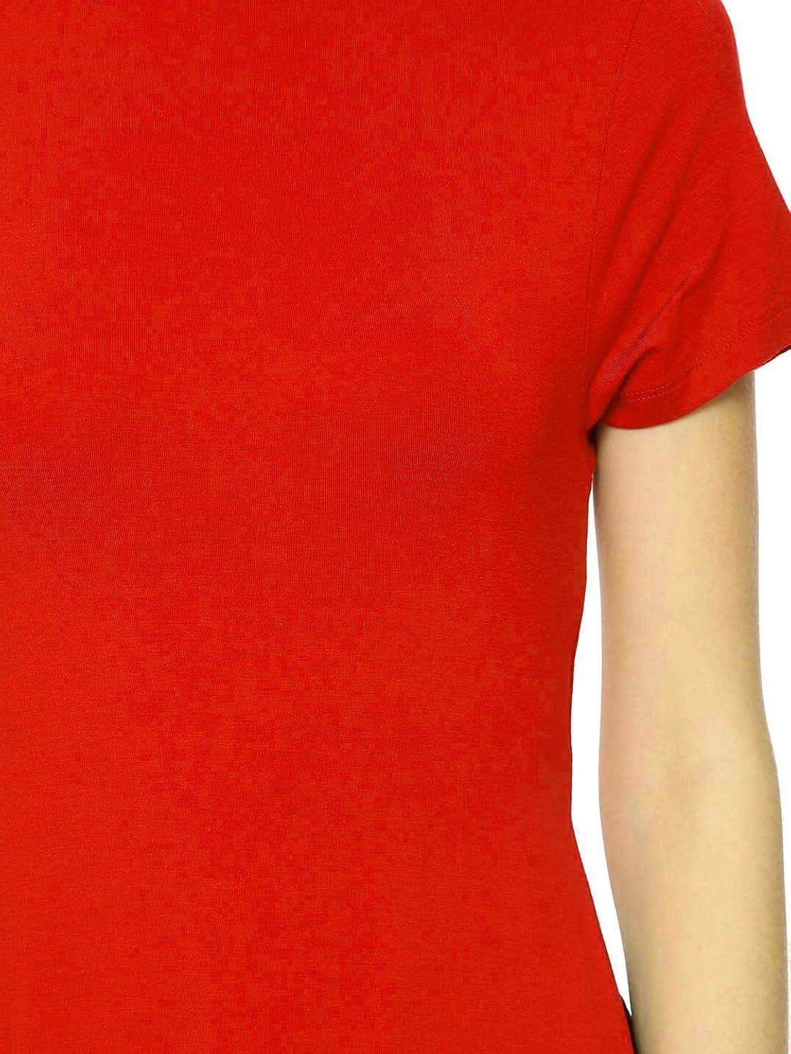 fabrange women's crepe high slit maxi top