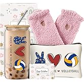 DHQH Volleyball Gifts for Women- Motivational Team Gifts with Inspirational Quotes BFF Coworker Sister Daughter Birthday
