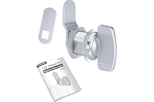 Naissian RV Thumb Cam Lock,Keyless Thumb Twist Operated, for Boat, RV Storage Compartment Baggage Door, Outdoor Shower Lock Latch,7/8 Inch, Pack of 1