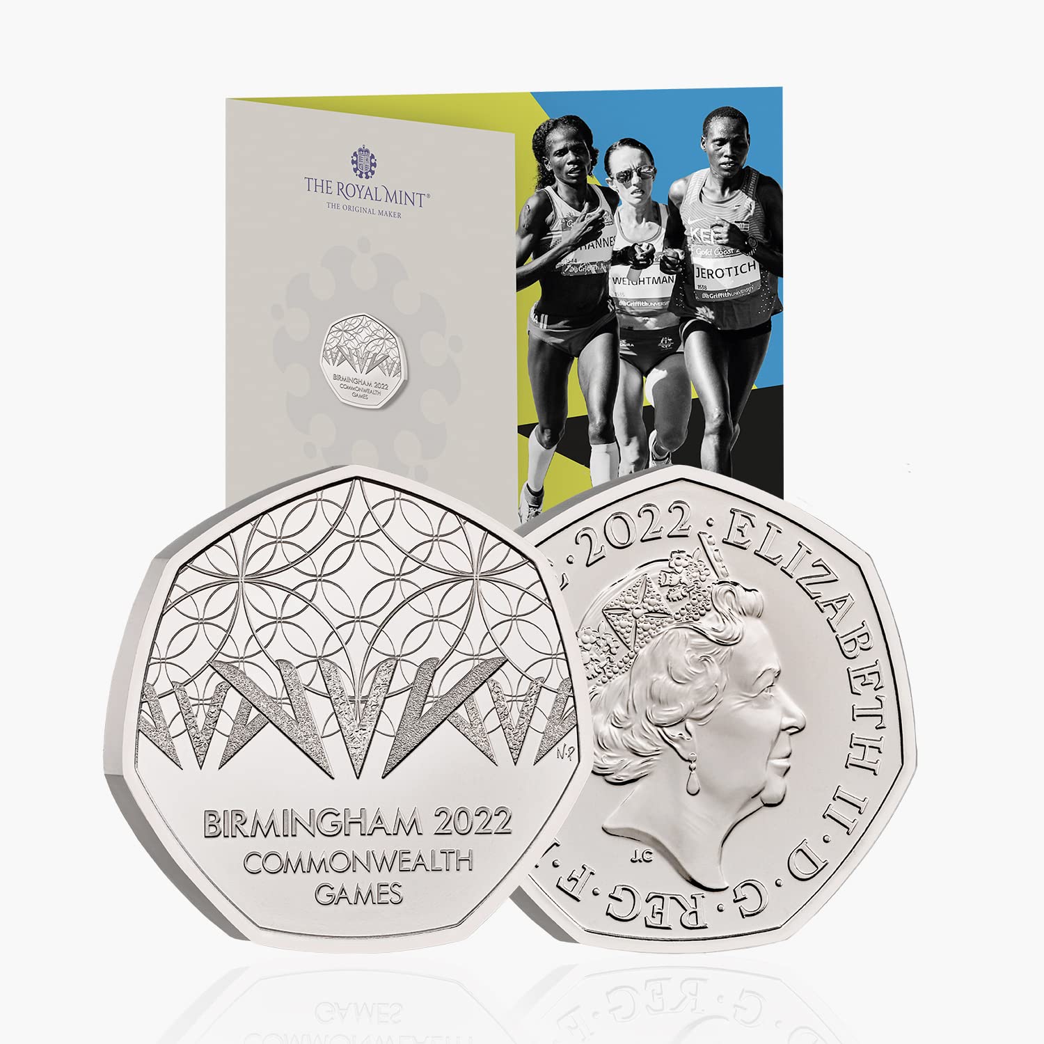 Royal Mint Birmingham 2022 Commonwealth Games Brilliant Uncirculated BU 50p Coin