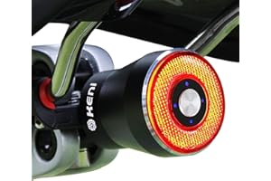 G Keni Smart Brake Sensing Rear Bike Lights, Auto Light Sensing Bike Tail Light, IPX6 Waterproof, Ultra Bright LED Taillights, Rechargeable Safety Road Back Bicycle Lights for Night Riding