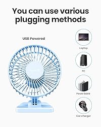 Gaiatop USB Desk Fan, Small But Powerful, Portable