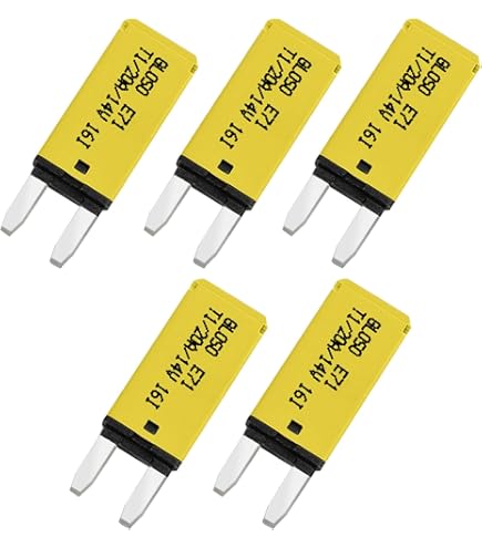 GLOSO E73 Mini ATM 6 Amp Circuit Breakers Manual Reset (T3) - 1 Pack (6A