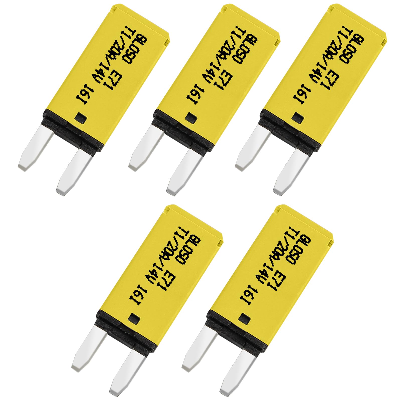 GLOSO Blade Circuit Breaker Mini RV Marine Boat Truck Yacht Auto Reset Audio Solar System Protection ATO ATC 20 Amp 5 PACK E71