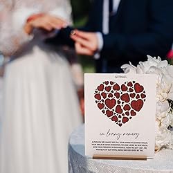 ARTINAEL in Loving Memory Wedding Sign - Heartfelt