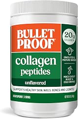 Bulletproof Unflavored Collagen Peptides Powder, 20g Grass-Fed Collagen Protein and Amino Acids for Skin, Bones and Joints, 8