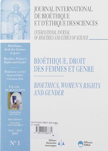 Download Bioethique, Droit des Femmes et Genre-Jib Vol 30 N 1-2019-30 Ans de Réflexion - Journal Internationa PDF