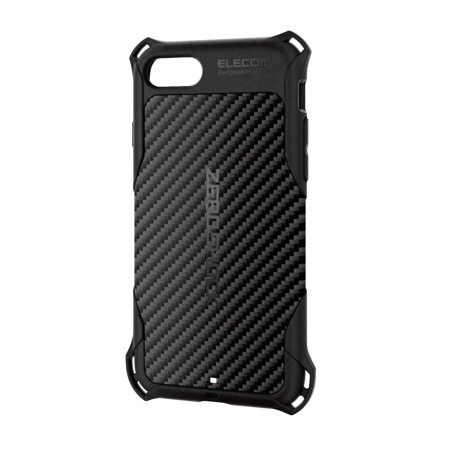 エレコム iPhone SE (2020 第2世代) / 8 ケース カバー 衝撃吸収 【 落下時の衝撃から本体を守る 】 ZEROSHOCK iPhone 7 対応 ブラック PMWA17MZEROGBK商品画像