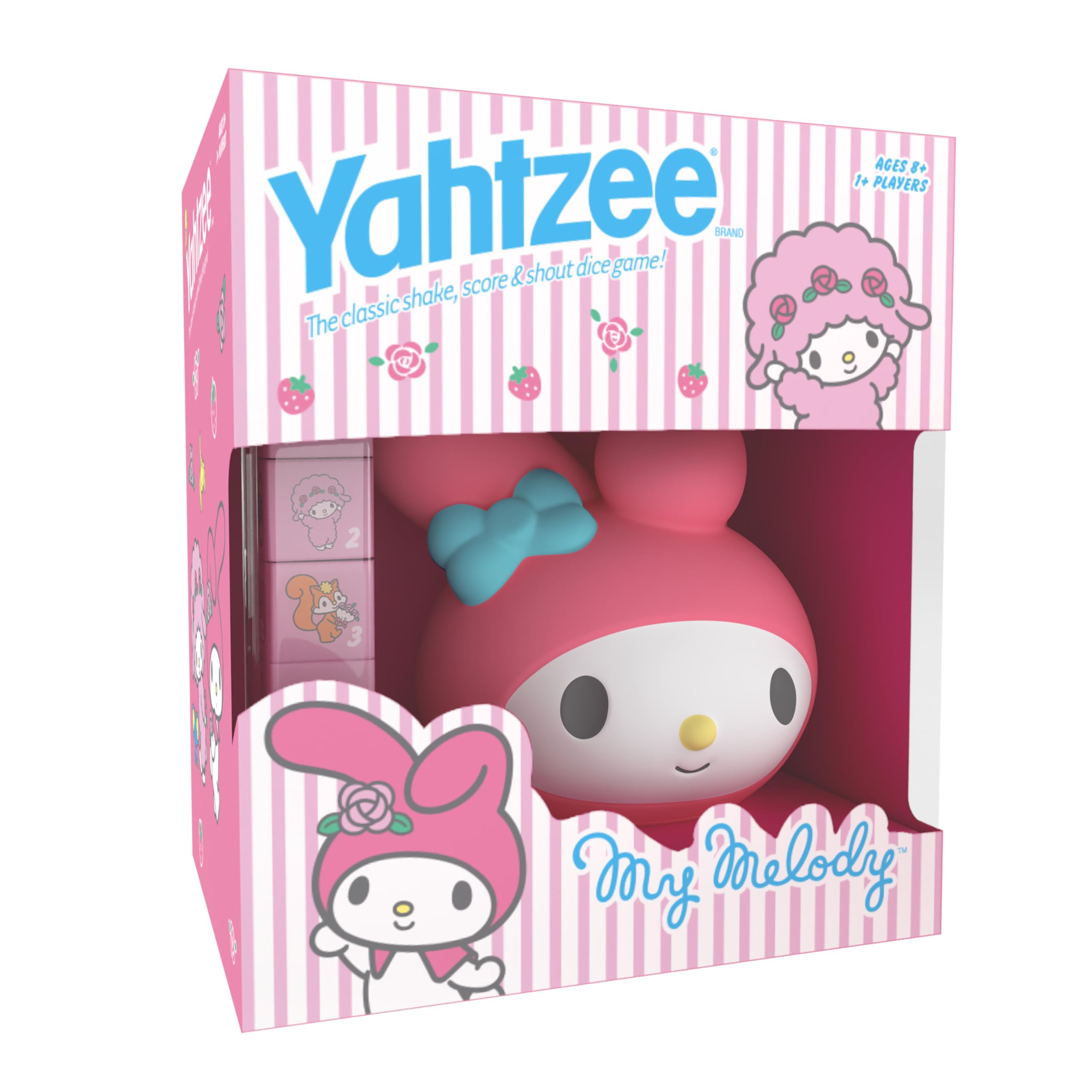 Photo 1 of Yahtzee: My Melody Dice Game, Collectible Hello Kitty & Friends Dice Cup Featuring Adorable Artwork, Classic Game Based on Hello Kitty & Friends Favorite, Officially Licensed Sanrio Game & Merchandise