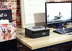 Jssmst Large Cash Box with Combination Lock