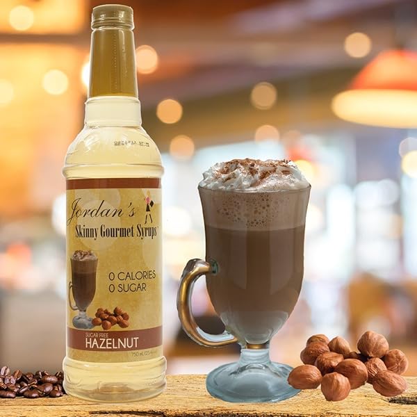 HAZELNUT -JORDAN’S SKINNY GOURMET SYRUPS SUGAR FREE, 25.4 FL OZ