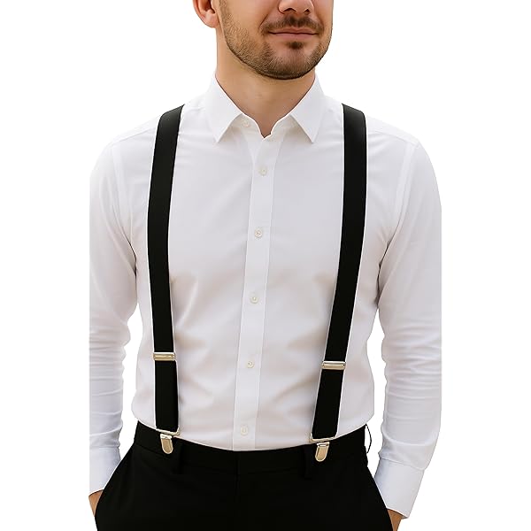Beige Mens Fashion Dress Suspender Made in USA at Amazon Men's Clothing  store