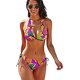 Women's Two Piece Sexy Bikini Set Swimsuits Swimwear Modest Bathing Suits with Swimsuits for Women