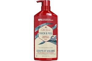 Old Spice Thick and Full 2IN1 Shampoo and Conditioner for Men, with deep sea minerals scent, 650 mL
